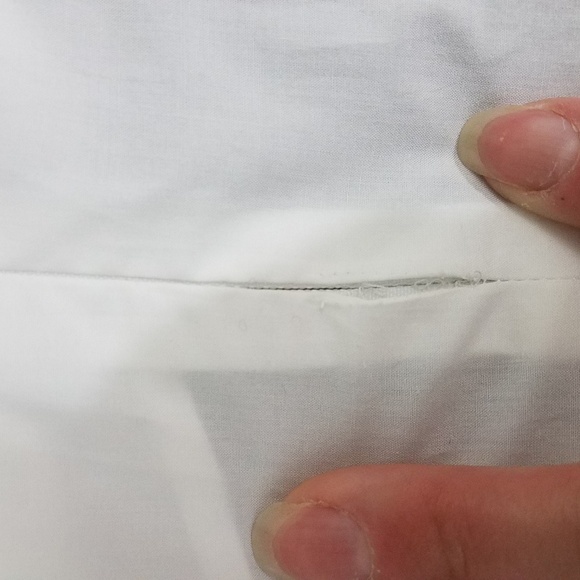 Banana Republic White High Low Top Size 4 New - Picture 8 of 8